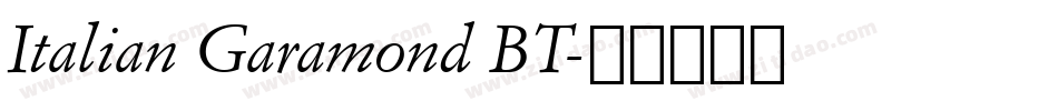 Italian Garamond BT字体转换